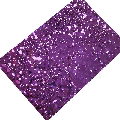 Purple Color Embossed Stainless Steel Sheet Small Size Water Ripple Anti Skid Road Plates