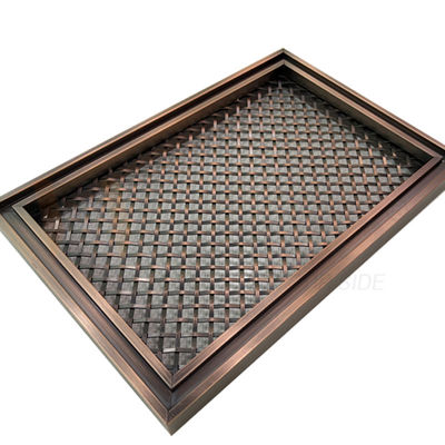 Red Bronze Ornamental Stainless Steel Woven Screen 201 304 316 Grade