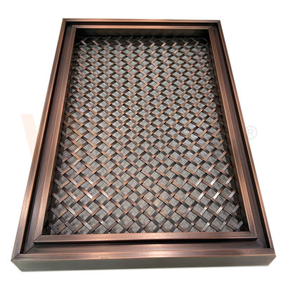 Red Bronze Ornamental Stainless Steel Woven Screen 201 304 316 Grade