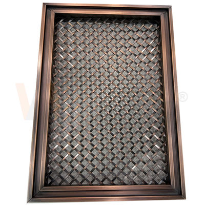 Red Bronze Ornamental Stainless Steel Woven Screen 201 304 316 Grade