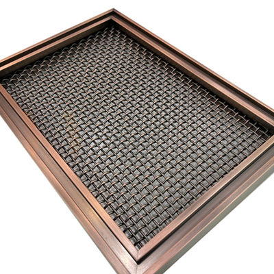 Yellow Bronze Stainless Steel Decorative Wire Mesh AISI 201 304 316 Architectural