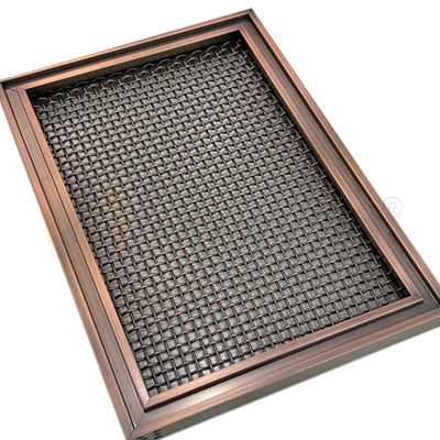 Yellow Bronze Stainless Steel Decorative Wire Mesh AISI 201 304 316 Architectural
