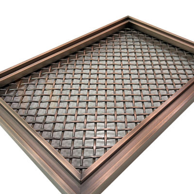 Rhombus Shape Grid PVD Color Decorative Stainless Steel Mesh For Home Decoration