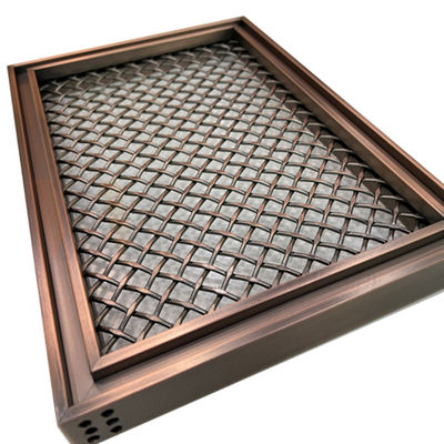 Rhombus Shape Grid PVD Color Decorative Stainless Steel Mesh For Home Decoration