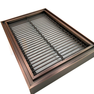 Rectangular Stainless Steel Decorative Wire Mesh 0.5-8mm For Hotel Wall