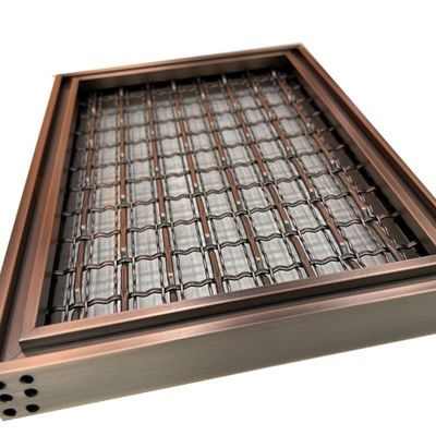 Flexible Stainless Steel Decorative Wire Mesh 0.4-8mm Architectural For Shopping Mall Facade