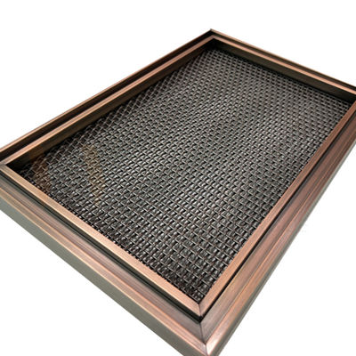 Modern Metal Design Plain Weave Stainless Steel Wire Mesh 0.5mm-8mm PVD Coating