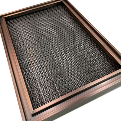 Modern Metal Design Plain Weave Stainless Steel Wire Mesh 0.5mm-8mm PVD Coating