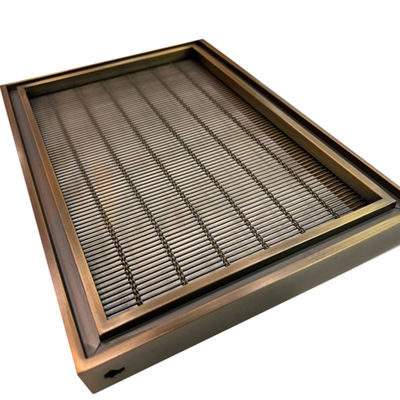 Custom Size 201 304 316 Material Decorative Stainless Steel Wire Mesh Screen With Pvd Color
