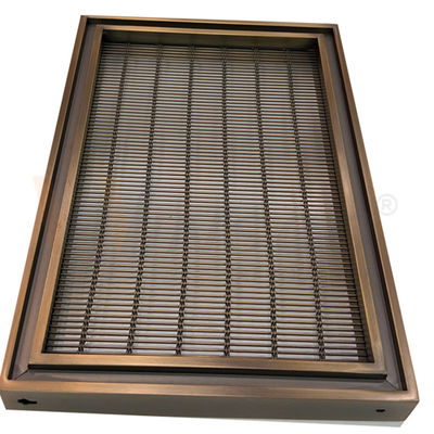 Custom Size 201 304 316 Material Decorative Stainless Steel Wire Mesh Screen With Pvd Color