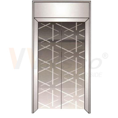 2mm Elevator Stainless Steel Sheet Grey Color Mirror Finished Metal Etched Pattern