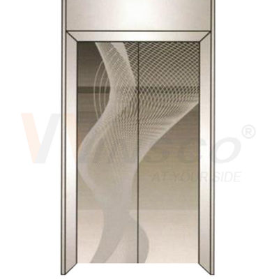 2mm Elevator Stainless Steel Sheet Grey Color Mirror Finished Metal Etched Pattern