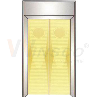 Hairline PVD Titanium Gold Coating Etched Stainless Steel Sheet For Elevator Door Panels