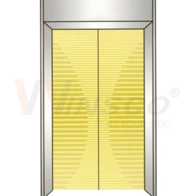 Hairline PVD Titanium Gold Coating Etched Stainless Steel Sheet For Elevator Door Panels