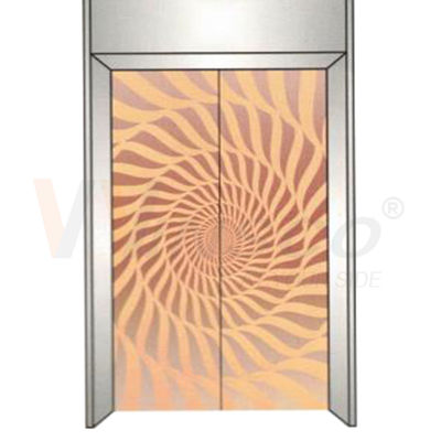 Bronze Mirror Etched Stainless Steel Sheet for Elevator Decoration