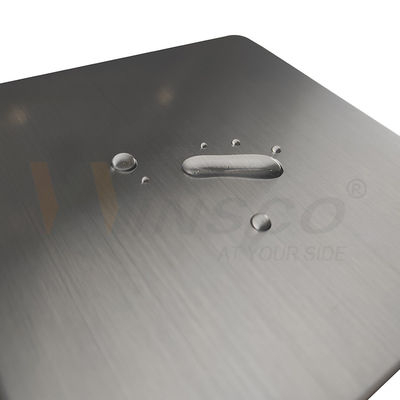 Silver Color Hairline Stainless Steel Sheet Brushed Finished Grade 201 304 316
