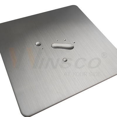 Silver Color Hairline Stainless Steel Sheet Brushed Finished Grade 201 304 316