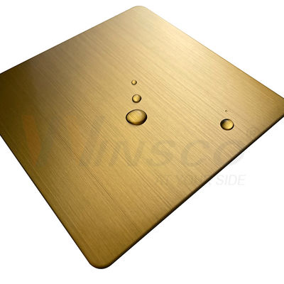 1219mmx2438mm JIS 201 304 316 Titanium Gold Stainless Steel Hairline Sheet