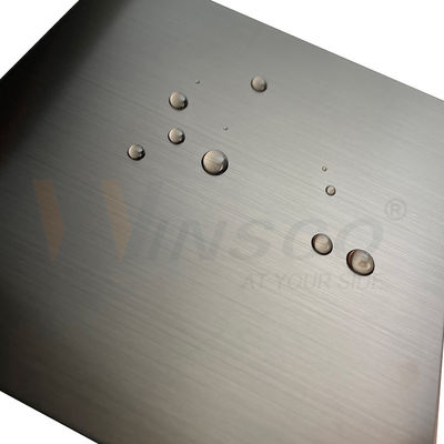 Anti Corrosion Bronze Hairline Stainless Steel AISI 201 304 316 Sheet