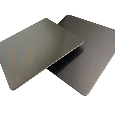 316 Hairline Stainless Steel Sheet Super Decorative SS 201 304 With Grey Color