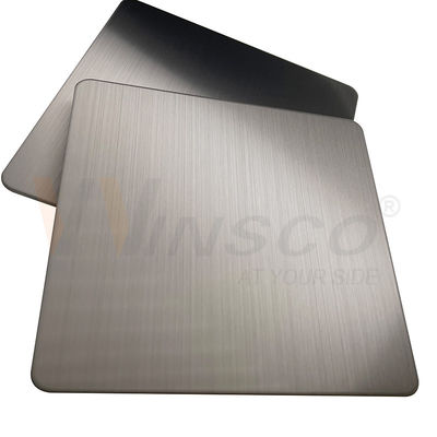 316 Hairline Stainless Steel Sheet Super Decorative SS 201 304 With Grey Color