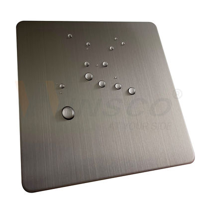 316 Hairline Stainless Steel Sheet Super Decorative SS 201 304 With Grey Color