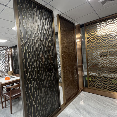 Laser Cutting Stainless Steel Screen Partition For Door Decoration