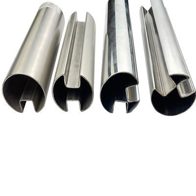 Single Slot 201 304 316 Stainless Steel Welded Tube Double Groove Round Square Rectangular Oval Inox Special Shaped