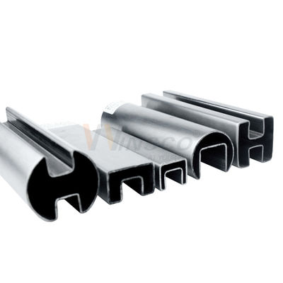 Single Slot 201 304 316 Stainless Steel Welded Tube Double Groove Round Square Rectangular Oval Inox Special Shaped