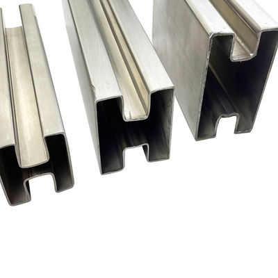 201 304 316 Stainless Steel Single & Double Groove Slotted Tube, Round Square Rectangular Oval Inox Special Shaped Welded Pipe