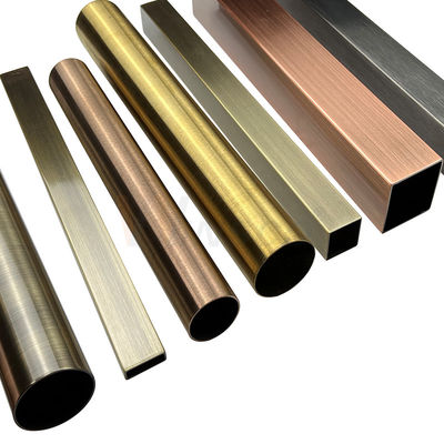 AISI 201 304 316 PVD Color Stainless Steel Decorative Tubes Manufacturer