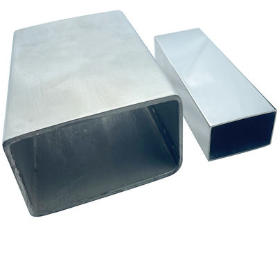 Decorativo TUBO RECTANGULAR BRILLANTE POLISHED 600 C-304 X 6 METROS Stainless Steel Inox Flat Pipe