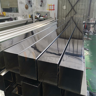 TUBO CUADRADO BRILLANTE POLISH 600 CALIDAD 201 304 Grade Decorativo Inox Stainless Steel Square Pipe