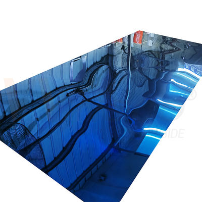 304 304L Grade Blue Colored Mirror Surface Stainless Steel Sheet 4FTX8FT
