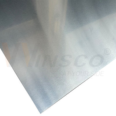 Winsco Metal 201 Stainless Steel No.4 (4N/N4) Satin Sheet 1250×2500mm, Mill Edge, Uniform Thickness 0.4mm-3.0mm Inox Plate