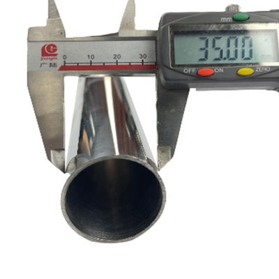 0.4mm-3.0mm Mirror Satin Surface 1 3/8'' Inox Metal Tube 201 304 316 Grade 35mm Dia Stainless Steel Round Pipe