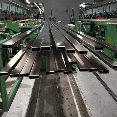 25mmx13mm Size SS 201 304 316 Inox Rectangular Tube 2'' x 1/2'' 0.4mm-2.0mm Thickness Stainless Steel Flat Pipe