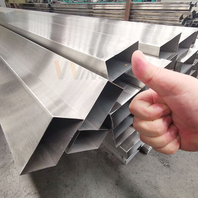 AISI 201 304 316 Mirror Satin Finish 30mmx60mm Size Stainless Steel Inox Rectangular Tube Pipe 0.5mm-2.7mm Thickness