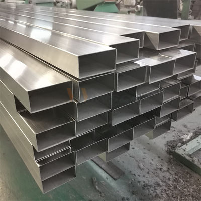 AISI 201 304 316 Mirror Satin Finish 30mmx60mm Size Stainless Steel Inox Rectangular Tube Pipe 0.5mm-2.7mm Thickness