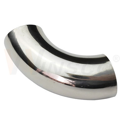 1.2mm 1.5mm Thickness 201 304 316 Grade Mirror Satin Surface 15.9mm OD Stainless Steel Handrail Elbow 55mm Arc Length