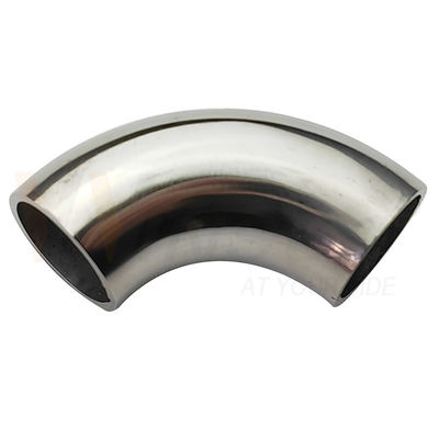 1.2mm 1.5mm Thickness 201 304 316 Grade Mirror Satin Surface 15.9mm OD Stainless Steel Handrail Elbow 55mm Arc Length