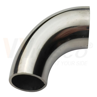 1.2mm 1.5mm Thickness 201 304 316 Grade Mirror Satin Surface 15.9mm OD Stainless Steel Handrail Elbow 55mm Arc Length