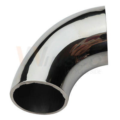Fine Polishing Satin Inox Baluster Fittings 201 304 316 Grade 25.4mm 1'' Dia 66mm Arc Stainless Steel 90 Degree Elbow