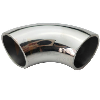 Fine Polishing Satin Inox Baluster Fittings 201 304 316 Grade 25.4mm 1'' Dia 66mm Arc Stainless Steel 90 Degree Elbow