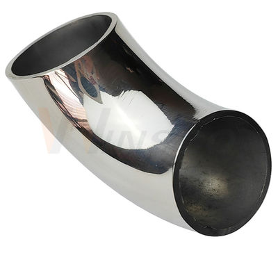 Fine Polishing Satin Inox Baluster Fittings 201 304 316 Grade 25.4mm 1'' Dia 66mm Arc Stainless Steel 90 Degree Elbow