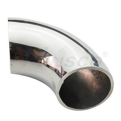 Fine Polishing Satin Inox Baluster Fittings 201 304 316 Grade 25.4mm 1'' Dia 66mm Arc Stainless Steel 90 Degree Elbow