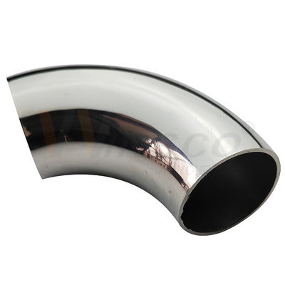 AISI 201 304 316 Mirror Satin  Inox Pipe Connector 1 1/2'' 38.1mm OD  Stainless Steel Railing Elbow 98mm 120mm Arc