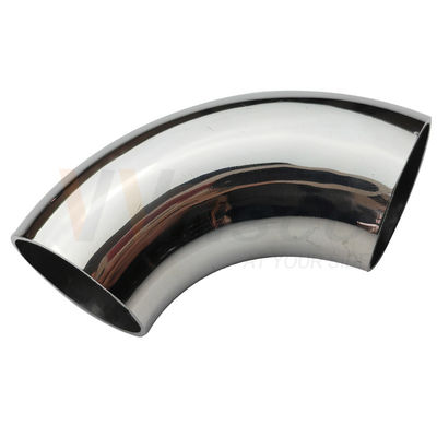 AISI 201 304 316 Mirror Satin  Inox Pipe Connector 1 1/2'' 38.1mm OD  Stainless Steel Railing Elbow 98mm 120mm Arc