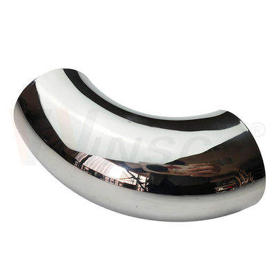 Easy Installation SS 201 304 316 Mirror Satin Inox Stair Accessories 63.5mm 2 1/2 Inch OD Stainless Steel Handrail Elbow