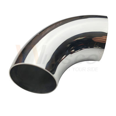 AISI 201 304 316 Mirror Satin 76.2mm 3 Inch OD Stainless Steel Handrail Elbow 1.2mm-2.0mm Thick